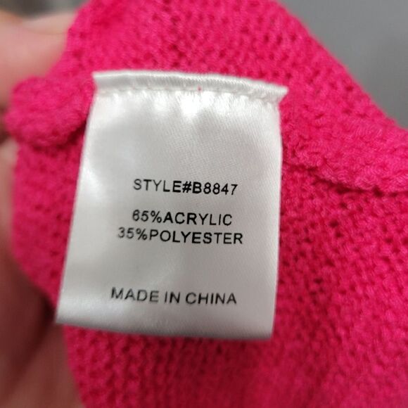 Jodifl pink knit top Ruffle Sleeves Sz Small - Picture 10 of 10